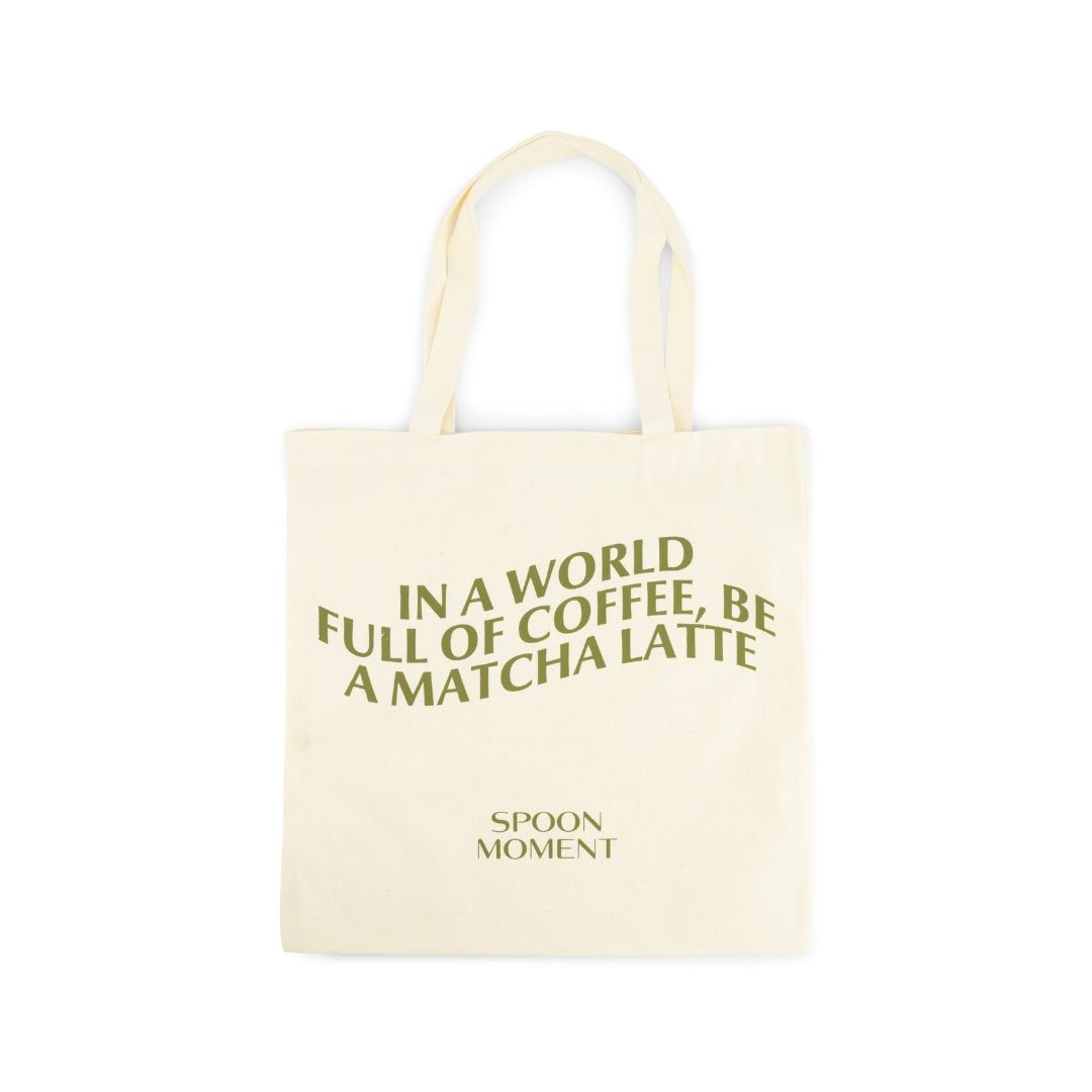 Matcha Latte | Tote bag - Spoon Moment